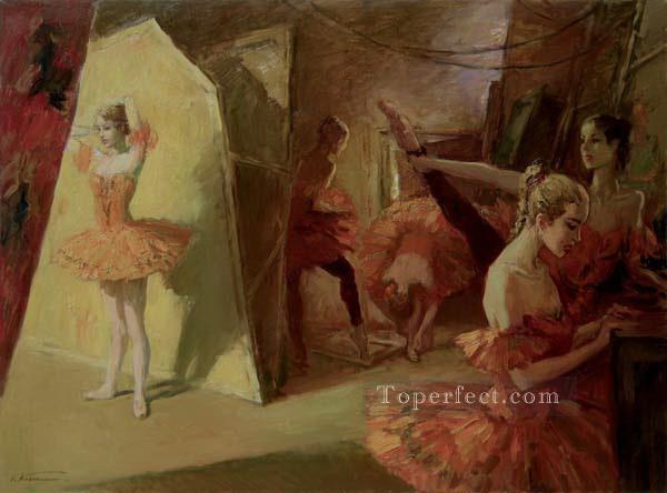 Before the entrance Ballet Oil Paintings